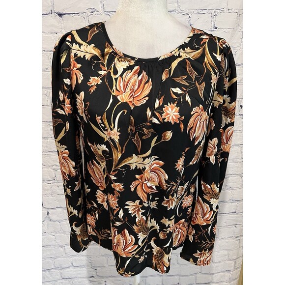 I.N.C International Concepts, Long Sleeve Polyester, Floral Top Blouse size smal - Picture 1 of 7